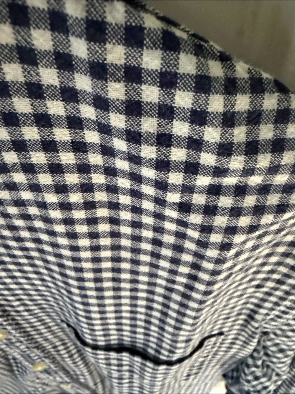J.Crew Men’s Small Blue & White Gingham Plaid Button-Down Shirt